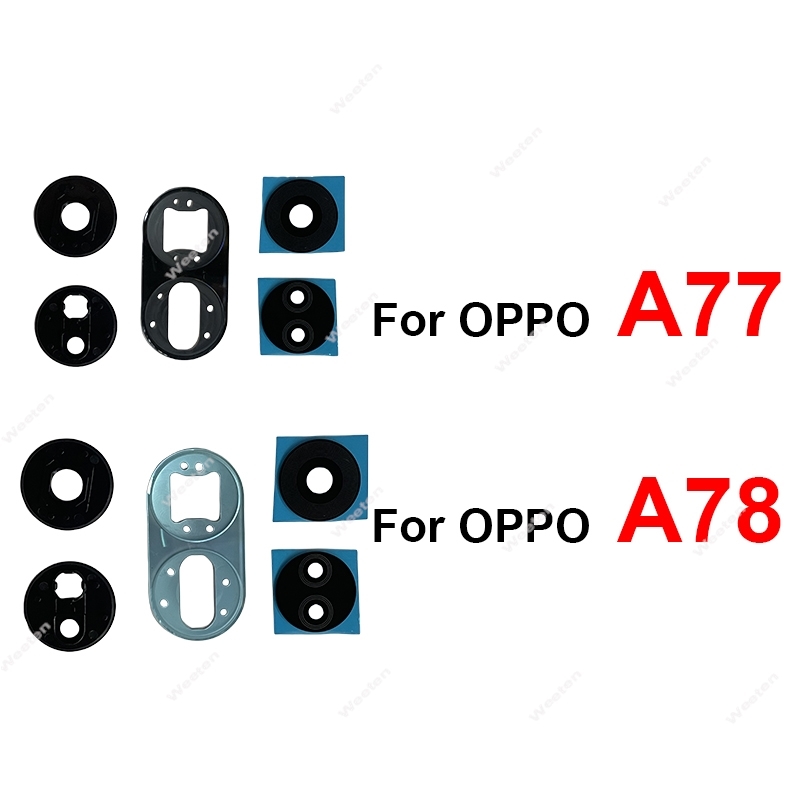 Oppo A78 - Основная стеклянная рамка для объектива задней