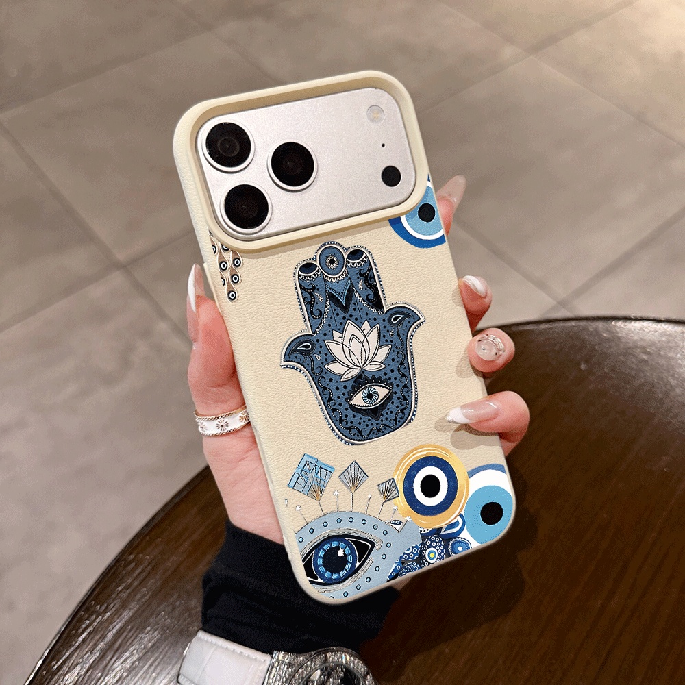 Apple Iphone 15 - Матовый силиконовый чехол INS «Злой глаз»