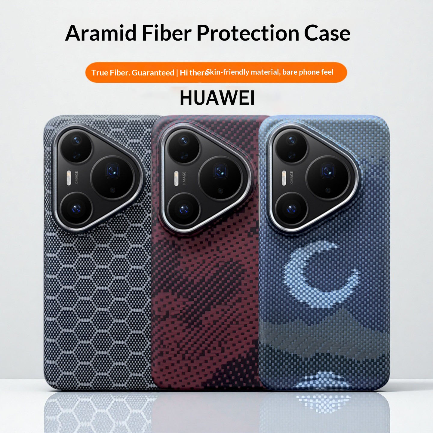Huawei Pura 70 - 100% оригинальный чехол из кевлара для
