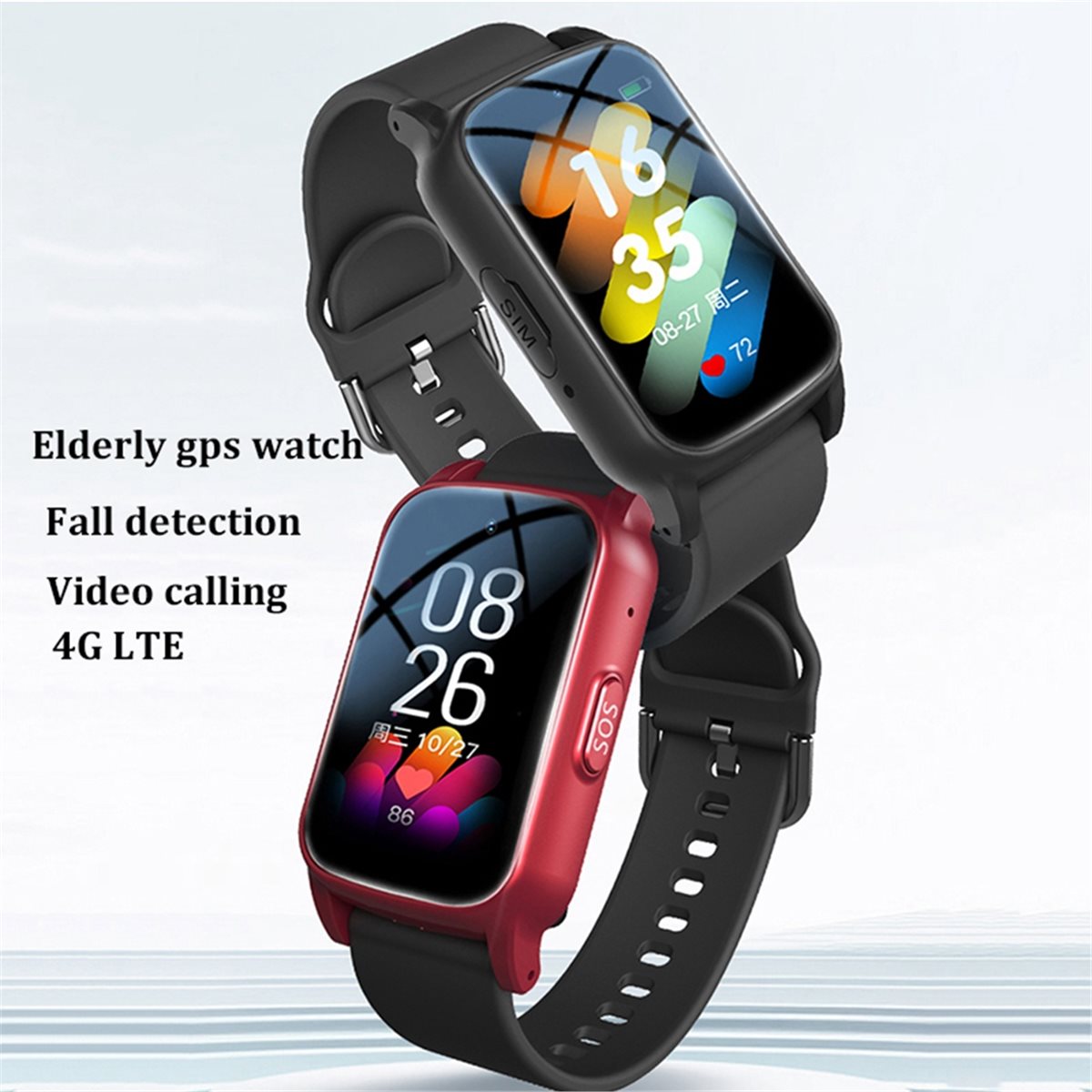 Смарт-часы 4G для пожилых люде – обзор и цена Fall Detection Watch